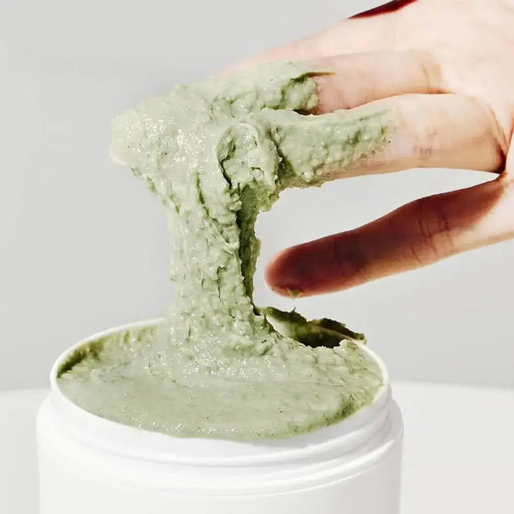 fresh green rice mochi cleanser